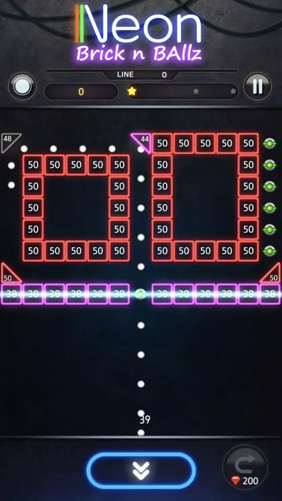 Скриншоты Neon Bricks Breaker