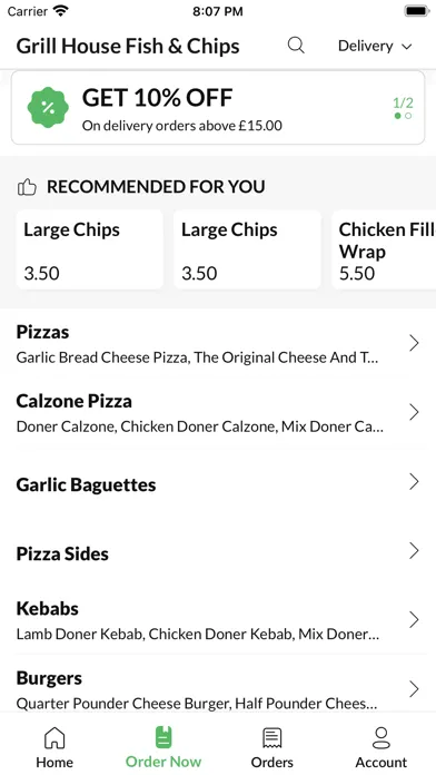 Capturas de pantalla de Grill House Fish and Chips