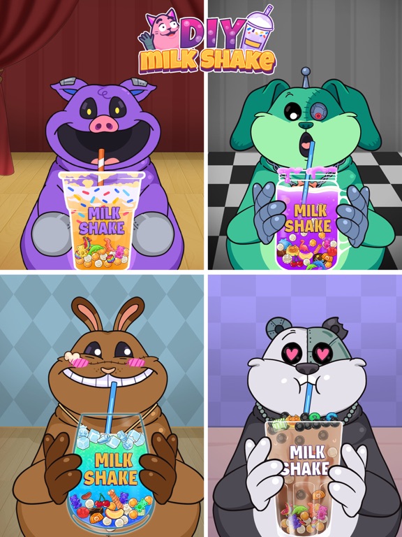 DIY Milk Shake - Boba Tea iPad  스크린샷