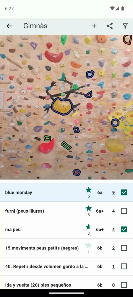 Ảnh chụp màn hình của Grimpar - Indoor Climbing