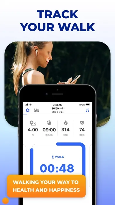 ภาพหน้าจอของ Weight Loss Walking by Slimkit
