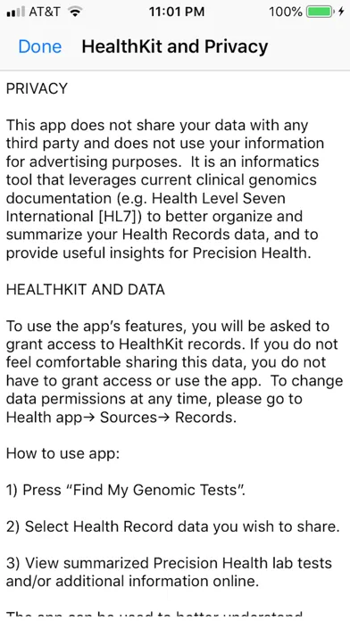 Precision Health Records Tool应用截图