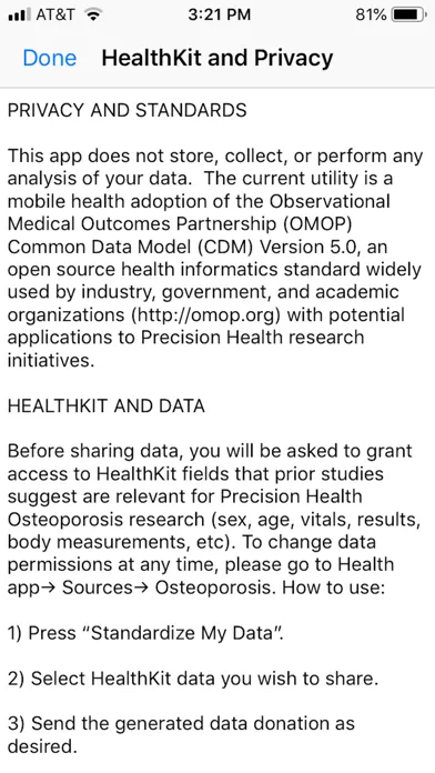 Precision Health Osteoporosis スクリーンショット