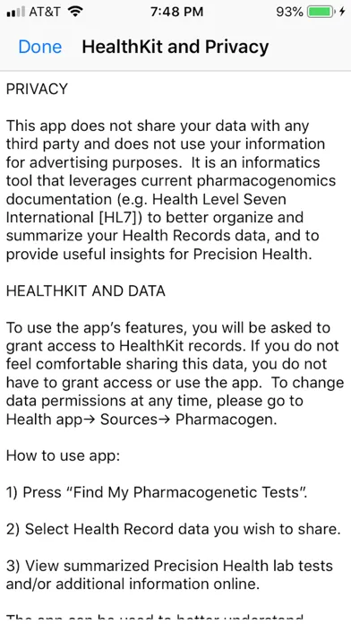 Precision Pharmacogenomics 스크린샷