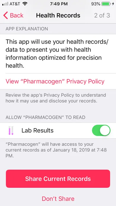 Precision Pharmacogenomics 스크린샷