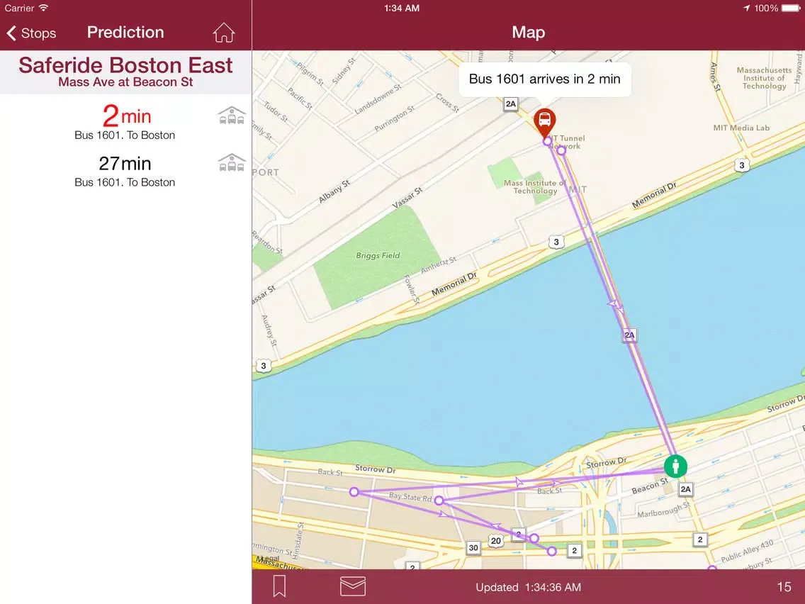 تصاویر Where's My MIT Bus? iPad 