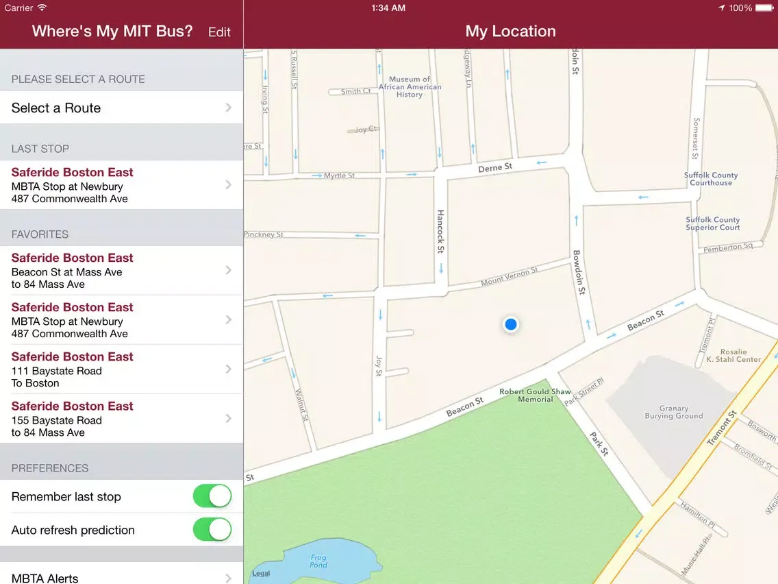 تصاویر Where's My MIT Bus? iPad 