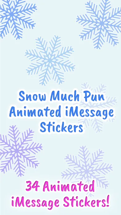 Zrzuty ekranu Snow Much Pun Stickers