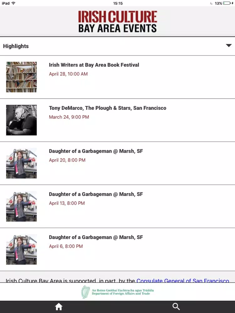 تصاویر Irish Culture Bay Area iPad 