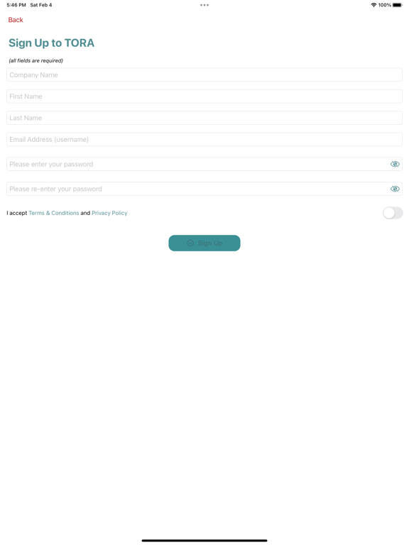صور TORA Workforce Management iPad 