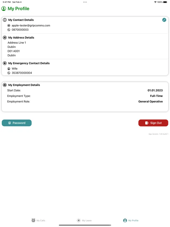 Capturas de pantalla de TORA Workforce Management iPad 