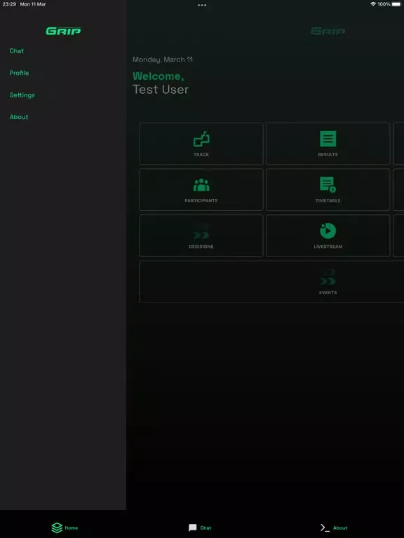 GRIP-RM iPad  스크린샷