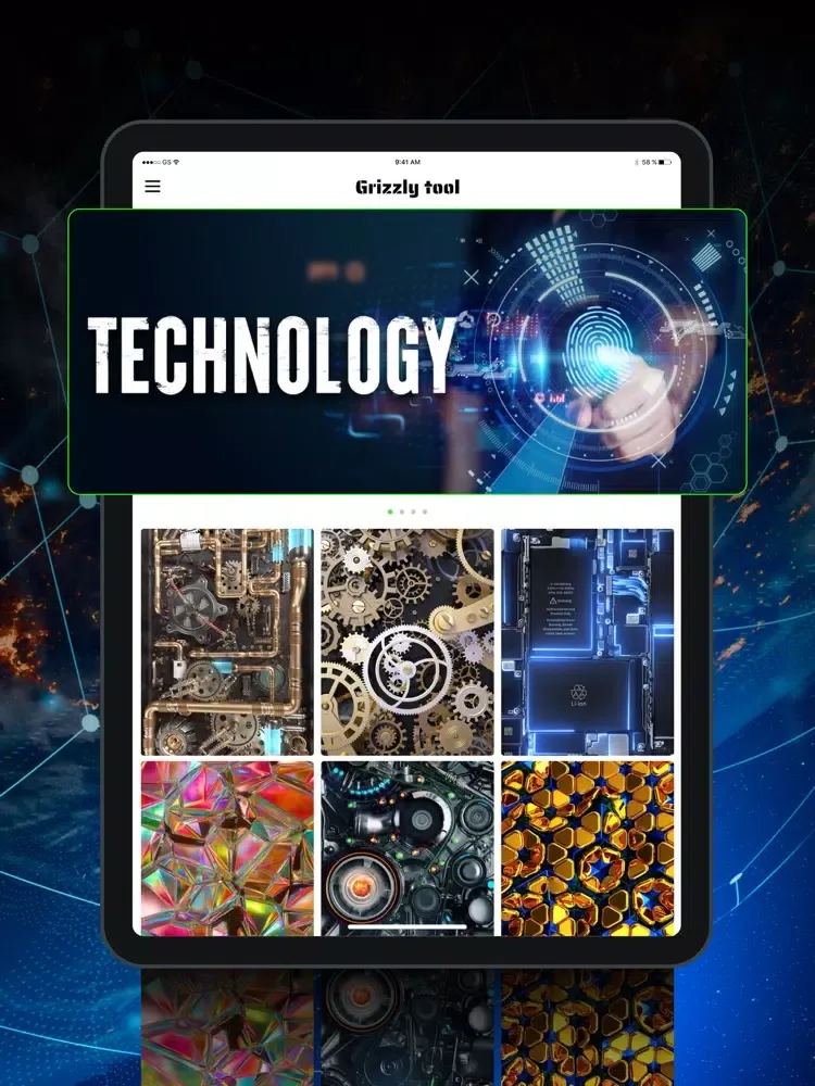 Capturas de tela do Grizzly Tool iPad 
