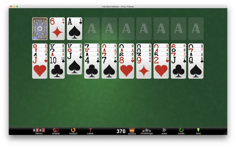 Zrzuty ekranu Full Deck Solitaire