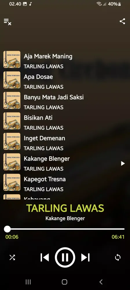 Lagu Tarling Lawas Cirebonan 스크린샷