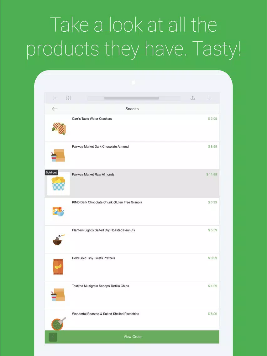 Groceries App iPad  Screenshots