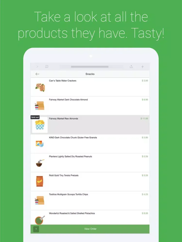 Groceries App iPad  سکرین شاٹس