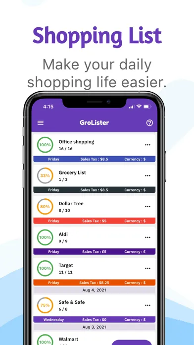Ảnh chụp màn hình của Grolister: Shopping List Maker