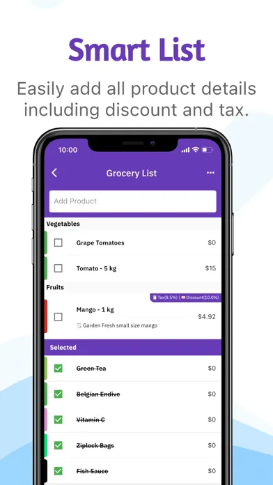 Ảnh chụp màn hình của Grolister: Shopping List Maker