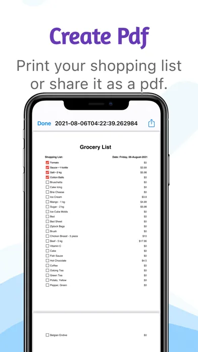 Ảnh chụp màn hình của Grolister: Shopping List Maker