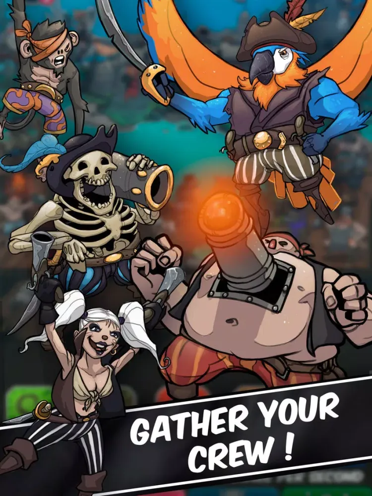 Clicker Pirates - Tap to fight iPad  स्क्रीनशॉट