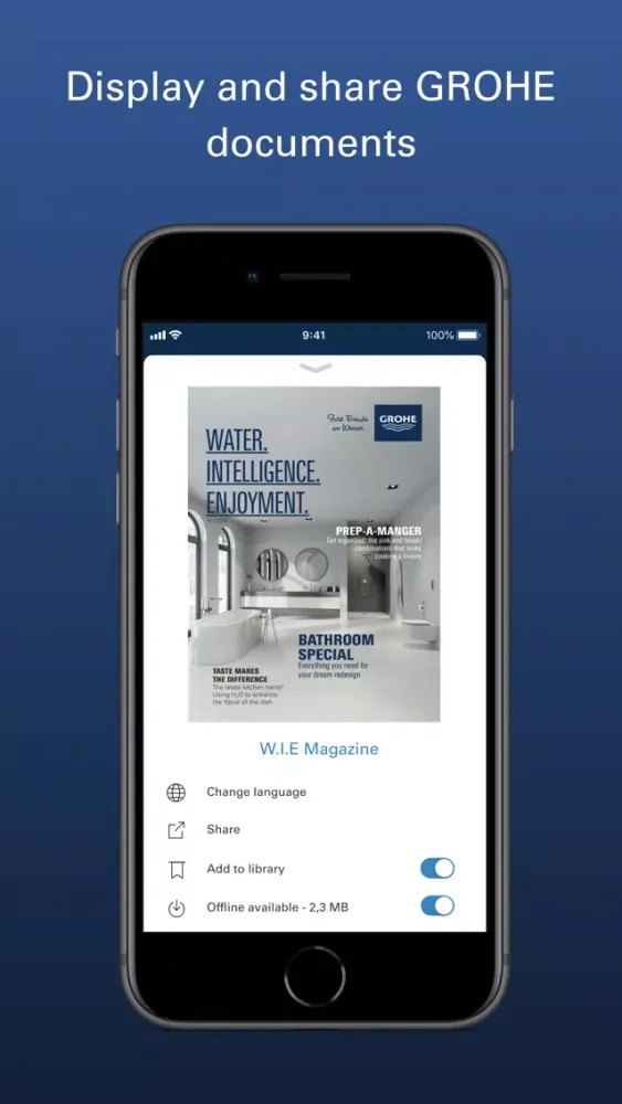 Capturas de pantalla de GROHE Media