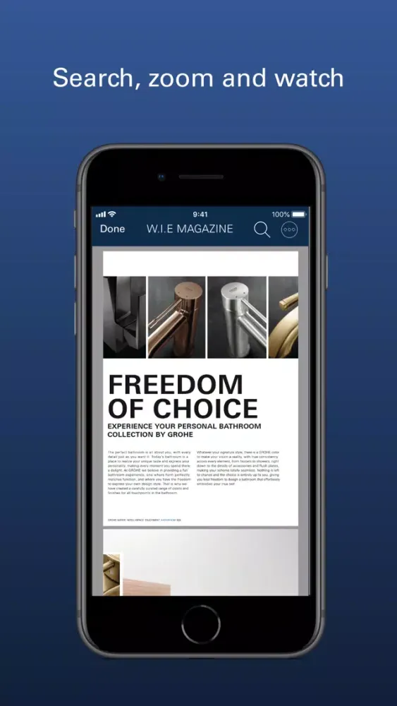 Capturas de pantalla de GROHE Media