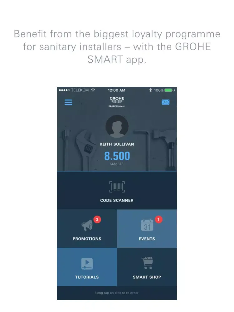 GROHE SMART App iPad  স্ক্রিনশট