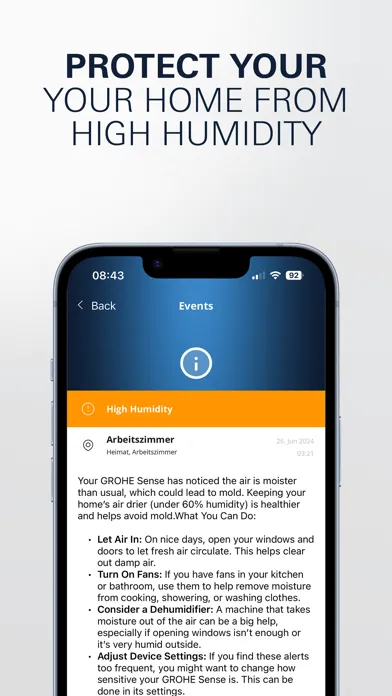GROHE Sense Screenshots