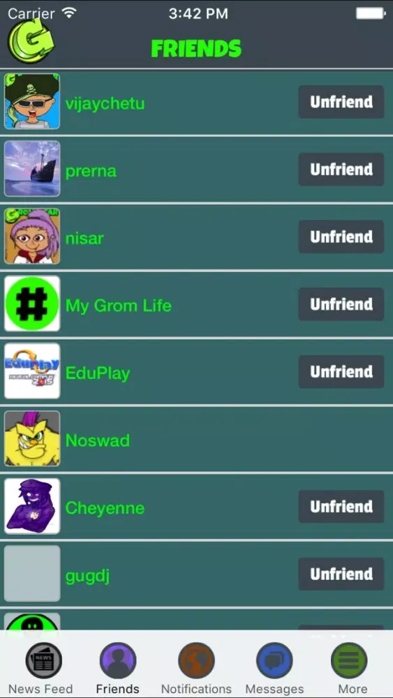 Grom Social应用截图