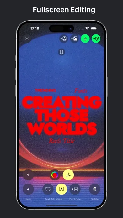 Screenshot di Font Magic: Reels, Logo, Story