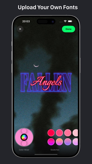 Zrzuty ekranu Font Magic: Reels, Logo, Story