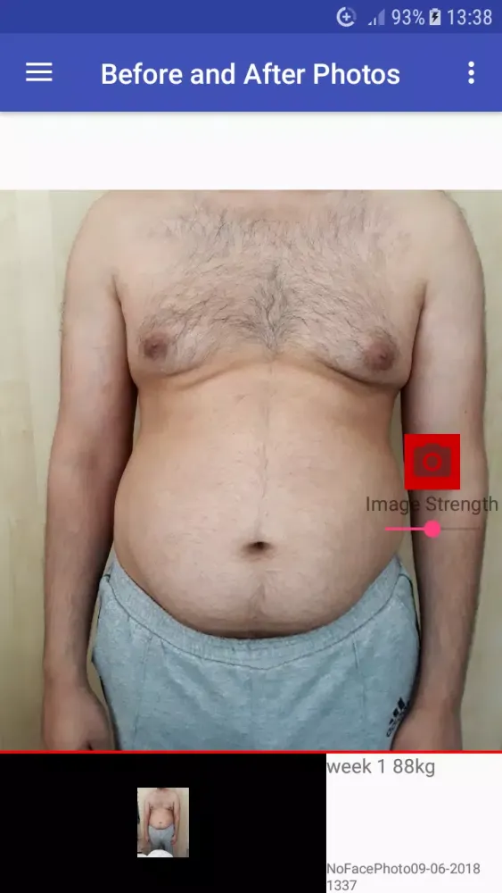 Before and After Photo Screenshots