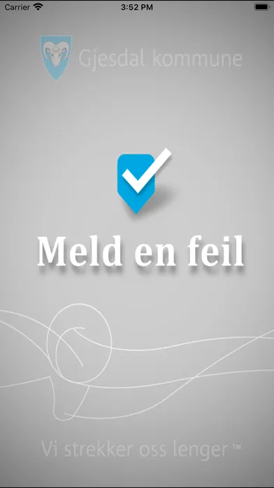 Tangkapan skrin Meld en feil – Gjesdal kommune