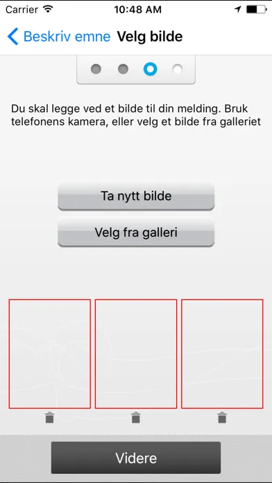 Tangkapan skrin Meld en feil – Gjesdal kommune