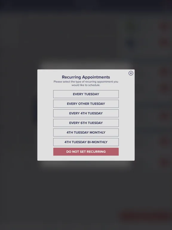 Capturas de pantalla de Groomer.io iPad 