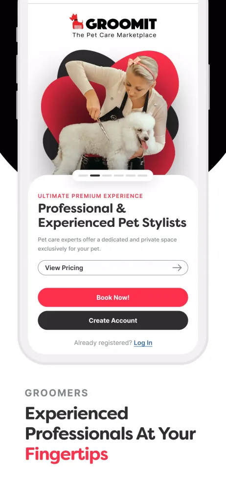 GROOMIT - Pet Care Marketplace Screenshots