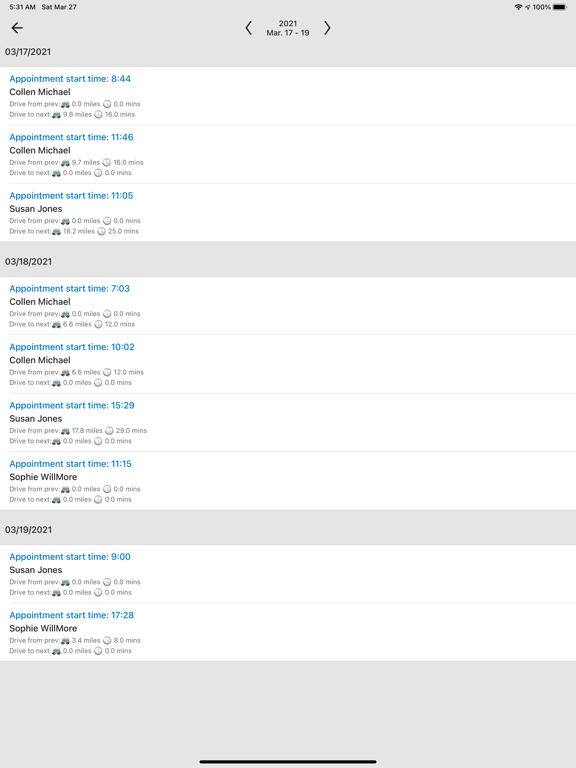 Capturas de tela do GrooMore Grooming Software iPad 