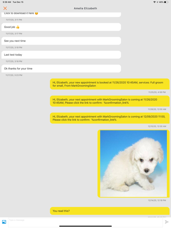 Capturas de tela do GrooMore Grooming Software iPad 