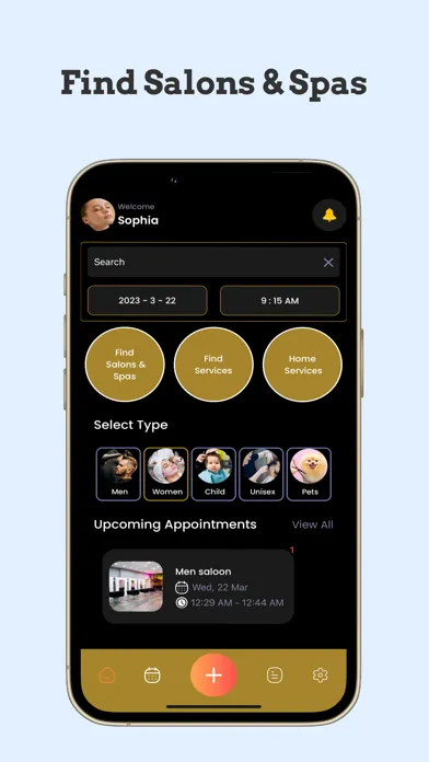 GroomUp Booking Spa & Salon Screenshots