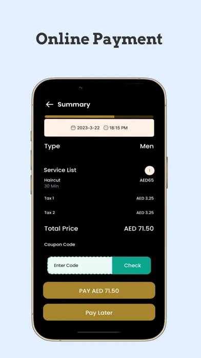 GroomUp Booking Spa & Salon Screenshots