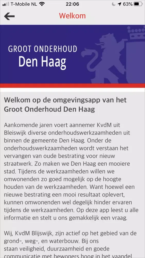 Capturas de tela do Groot Onderhoud Den Haag