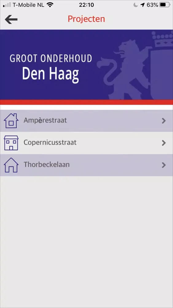 Capturas de tela do Groot Onderhoud Den Haag