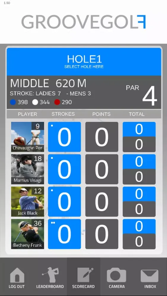 Tangkapan layar Groove Golf