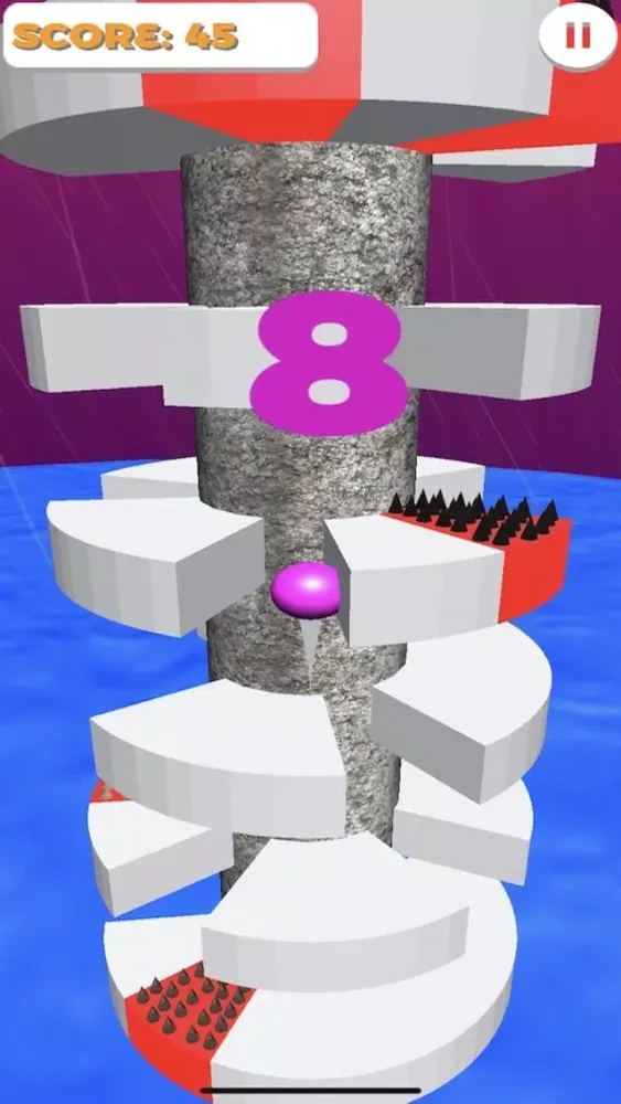 Capturas de tela do Stormy Helix: 3D Jumping Game