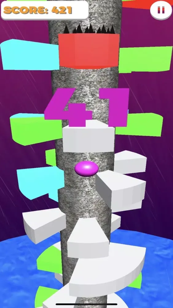 Capturas de tela do Stormy Helix: 3D Jumping Game