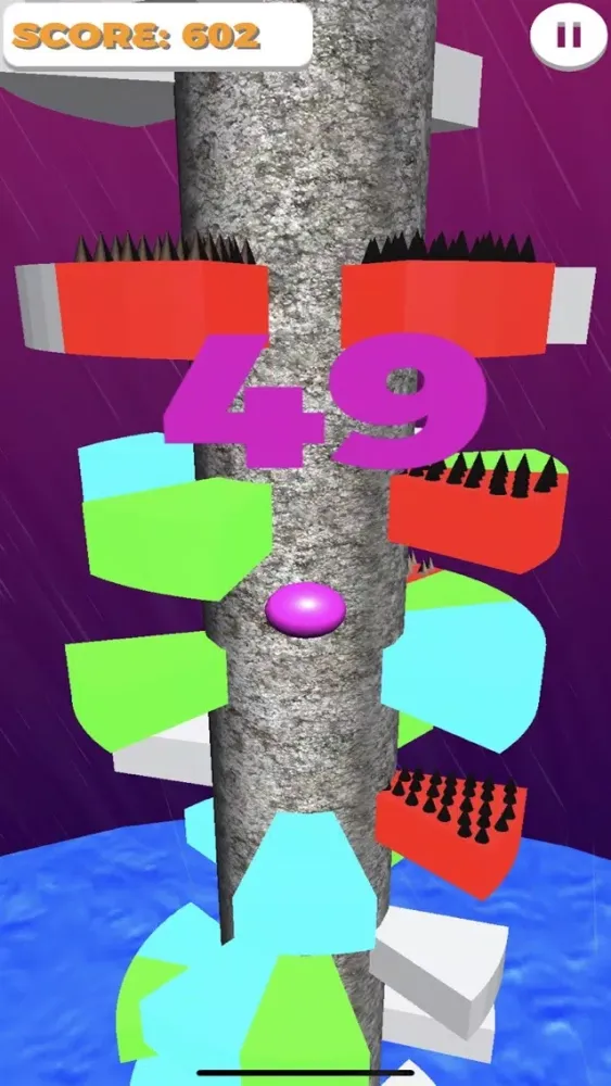 Capturas de tela do Stormy Helix: 3D Jumping Game