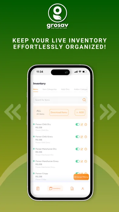 Captures d'écran de Grosav Store Partner App