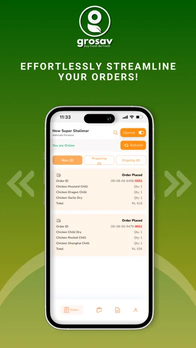 Captures d'écran de Grosav Store Partner App