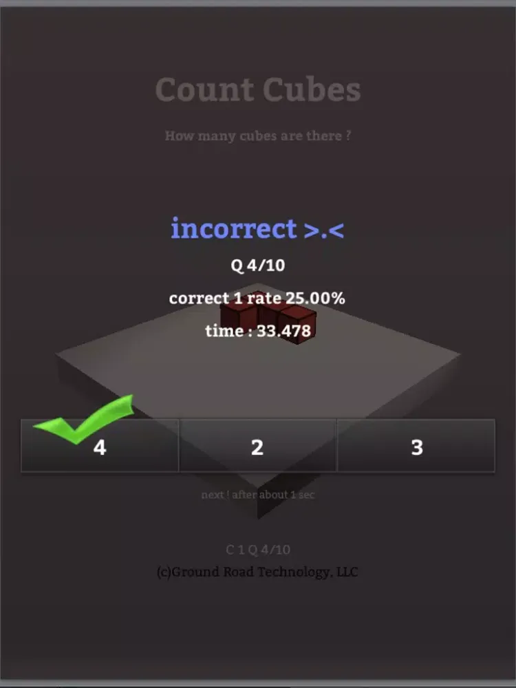 ภาพหน้าจอของ Count Cubes iPad 